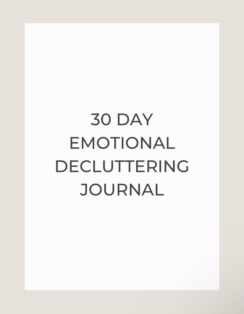 30 Day Decluttering Journal